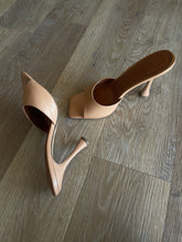 Load image into Gallery viewer, ASOS DESIGN Open Toe Heeled Slides, Beige, Size 38