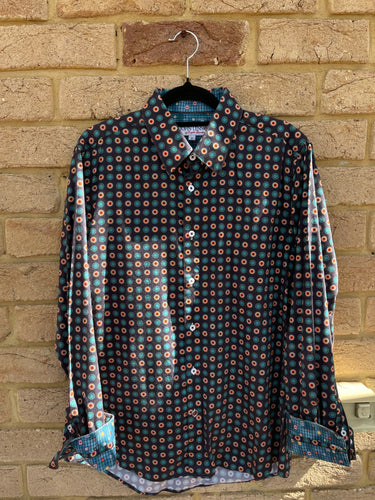 JOHN LENNON MENS SELHURST LONG SLEEVE SHIRT INK, Size M