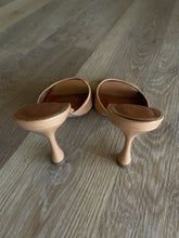 Load image into Gallery viewer, ASOS DESIGN Open Toe Heeled Slides, Beige, Size 38
