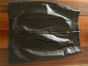 ESCADA Vintage Leather Mini Skirt, Size 36 (S)