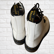 Load image into Gallery viewer, Dr. Martens 1460 Smooth Leather Lace Up Boots - White, Size EU 37