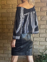 Load image into Gallery viewer, ESCADA Vintage Leather Mini Skirt, Size 36 (S)
