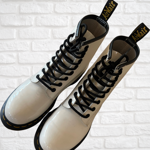 Dr. Martens 1460 Smooth Leather Lace Up Boots - White, Size EU 37