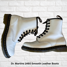 Load image into Gallery viewer, Dr. Martens 1460 Smooth Leather Lace Up Boots - White, Size EU 37