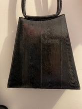Load image into Gallery viewer, Trapezoid Rigid Handbag, Black