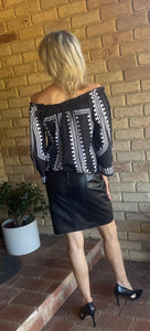 ESCADA Vintage Leather Mini Skirt, Size 36 (S)