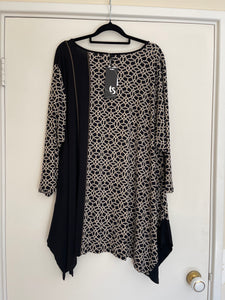 Taking Shape Just a Show East End Top, Black/Brown, XL