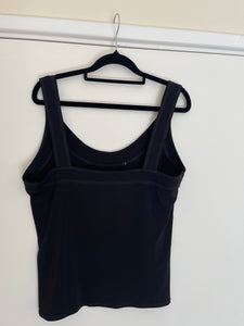 Anthea Crawford Sleeveless Top, Black, Size 16