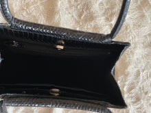 Load image into Gallery viewer, Trapezoid Rigid Handbag, Black