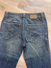 Load image into Gallery viewer, Gap 1969 Ultra Low Rise Flare Jeans, Medium Blue Wash, Size 0