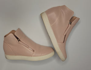 DJANGO & JULIETTE Gisele Pale Pink Leather Ankle Boots, Size 42