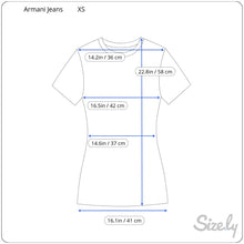 Load image into Gallery viewer, Armani Jeans Fitted T-shirt, Navy, Size XS