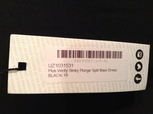 Load image into Gallery viewer, BOOHOO PLUS VERITY SLINKY PLUNGE SPLIT MAXI DRESS, BNWT, Size: UK18/EUR46/US16