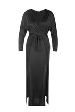 Load image into Gallery viewer, BOOHOO PLUS VERITY SLINKY PLUNGE SPLIT MAXI DRESS, BNWT, Size: UK18/EUR46/US16