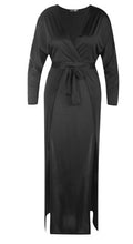 Load image into Gallery viewer, BOOHOO PLUS VERITY SLINKY PLUNGE SPLIT MAXI DRESS, BNWT, Size: UK18/EUR46/US16
