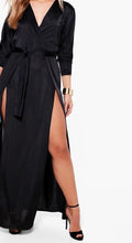 Load image into Gallery viewer, BOOHOO PLUS VERITY SLINKY PLUNGE SPLIT MAXI DRESS, BNWT, Size: UK18/EUR46/US16