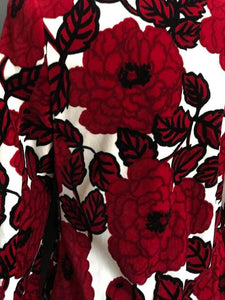 Charlie Brown Floral Velour Jacket, Size 10