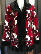 Load image into Gallery viewer, Charlie Brown Floral Velour Jacket, Size 10