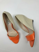 Load image into Gallery viewer, CLARKS Sateen Curtain Wedges, Orange Beige Combo, Size UK 8/AU 10