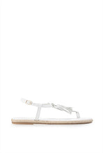 Load image into Gallery viewer, Country Road Lucy Tassel Sandal, White