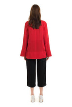 Load image into Gallery viewer, Country Road Bell Sleeve Top, BNWT, Red, Size 12