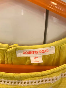 Country Road Girl's Crinkle Cotton Dress, Size 7