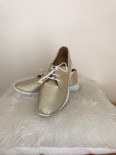 ELSKA VAYAH SOLID GOLD SNEAKERS, Size 41