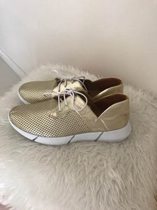ELSKA VAYAH SOLID GOLD SNEAKERS, Size 41