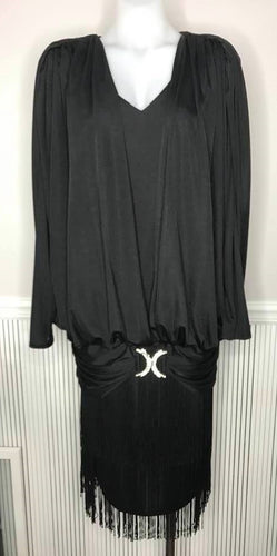 Mr. K & Co Vintage Flappers Dress, Black , Size 16/12