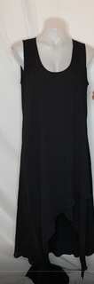 Joseph Ribkoff Sheer Handkerchief Dress, Black, Size 12