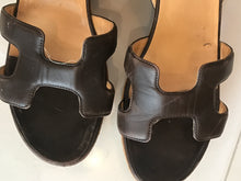 Load image into Gallery viewer, Hermes Platform Sandal, Brown, Size EUR 40