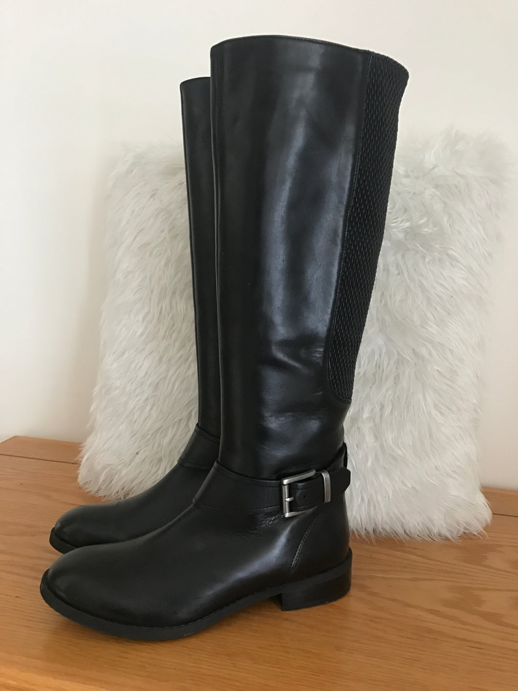 Clarks Pita Dakota Riding Boots, Black, Size 7
