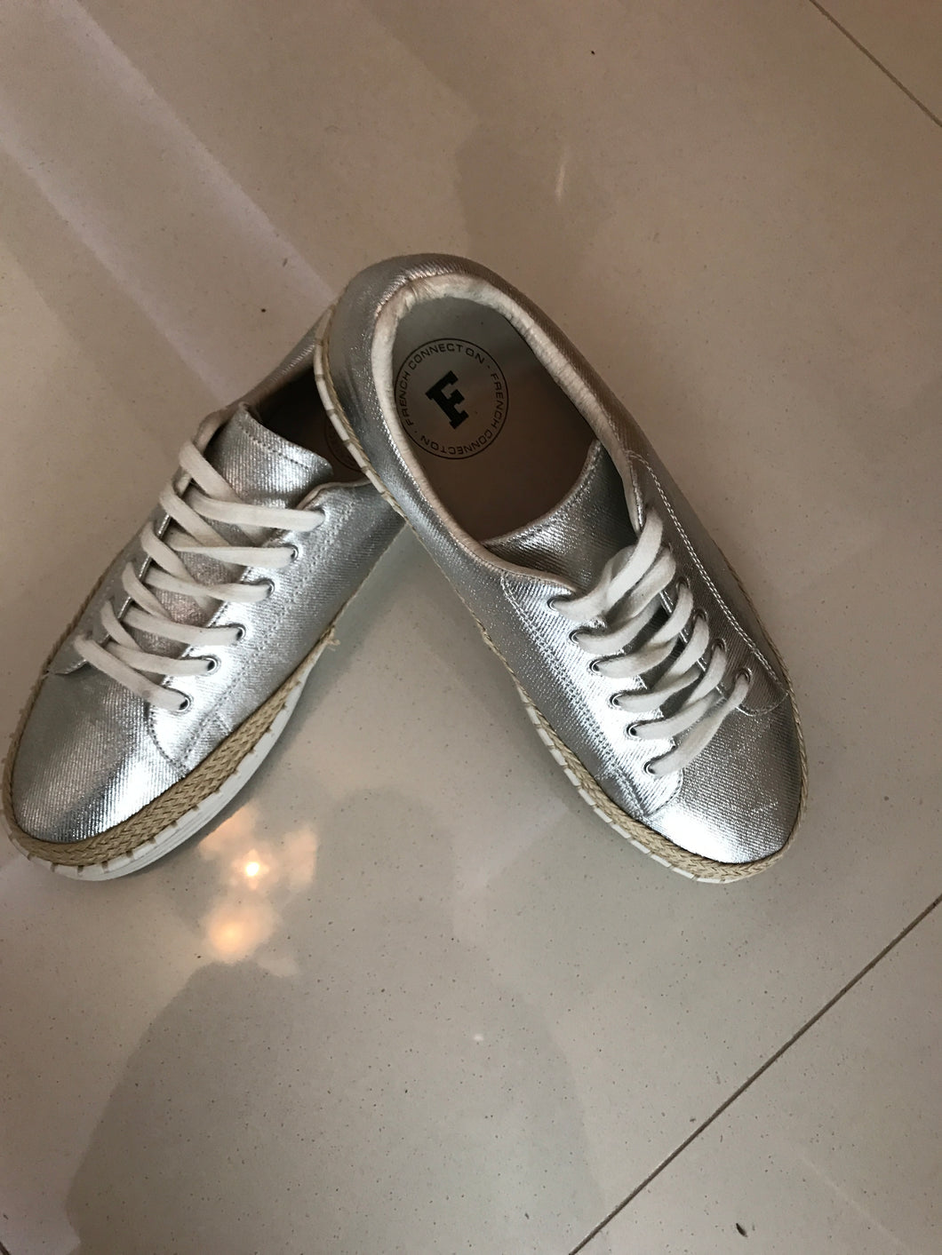French Connection Espadrille Sneakers Size 39 (fit like 38)