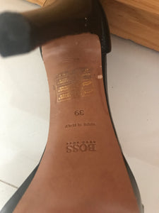 Hugo Boss Patent Leather Heels Size 39
