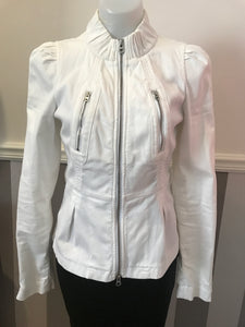 Armani Exchange A/X Denim Jacket, White, Size S,