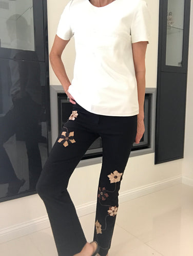 Ghole Paris Cyril Embellished Pants, Black, Size !