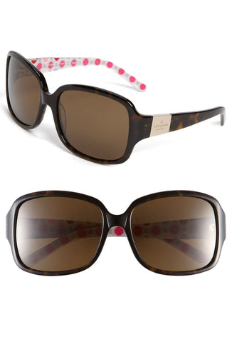 Kate Spade Collection Sunglasses LULU Tortoise Pink Octagon