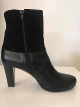 Load image into Gallery viewer, Letizia Leather and Suede Boots, Black, Size 40