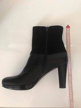 Load image into Gallery viewer, Letizia Leather and Suede Boots, Black, Size 40