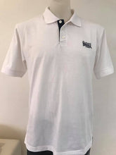 Load image into Gallery viewer, Lonsdale London Classic Jersey White Polo With Lion Design On Back, Size M