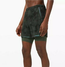 Load image into Gallery viewer, Lululemon Men&#39;s Surge Short 6&quot; Lined, Camo Green, XL