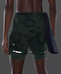 Lululemon Men's Surge Short 6" Lined, Camo Green, XL