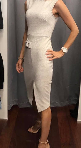 Sheike Cap Sleeve Midi Dress, Size 8