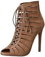 Load image into Gallery viewer, Steve Madden Women&#39;s Cyder Ankle Boot, Taupe Suede, 8 M US