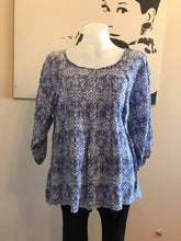 Load image into Gallery viewer, Sussan Boho Peasant Linen Tunic Style Top, Size 14