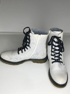 Wild Rhino Brooklyn Combat-Style Boot, Light Blue, Size 41