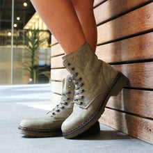 Load image into Gallery viewer, Wild Rhino Brooklyn Combat-Style Boot, Light Blue, Size 41