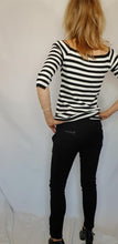 Load image into Gallery viewer, Zara Knit Black and White Stripe Top, Size S