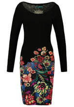 Load image into Gallery viewer, Desigual Martina Floral Print &amp; Sequin Dress, Size S