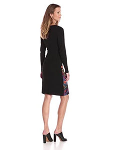 Desigual Martina Floral Print & Sequin Dress, Size S